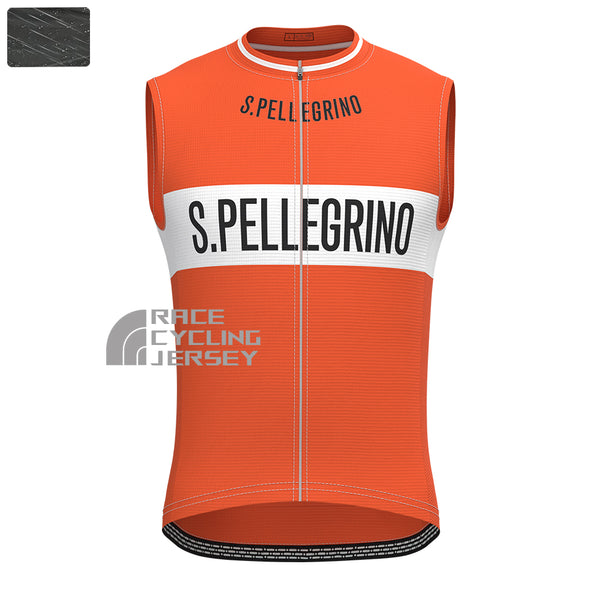 S.PELLEGRINO Windproof Sleeveless Cycling Jersey