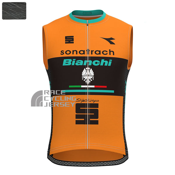Sonatrach Bianchi Windproof Sleeveless Cycling Jersey