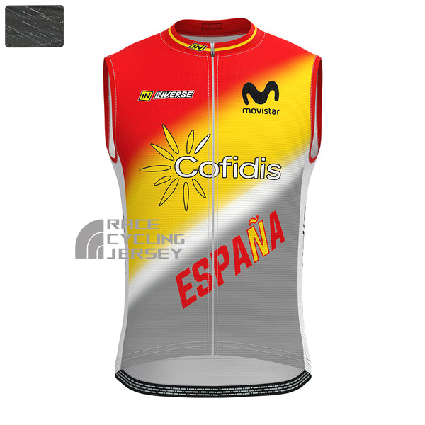 ESPANA movistar Windproof Sleeveless Cycling Jersey