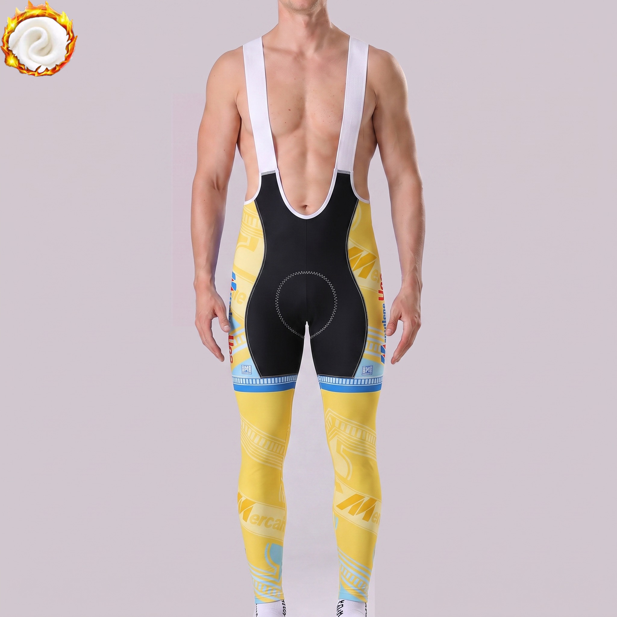 1997 Bianchi Fleece Bib Cycling Pants