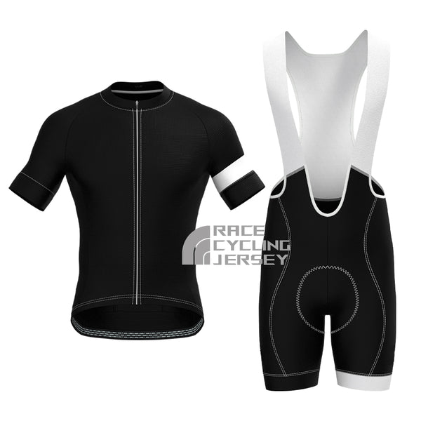 Black Short Sleeves Cycling Kits