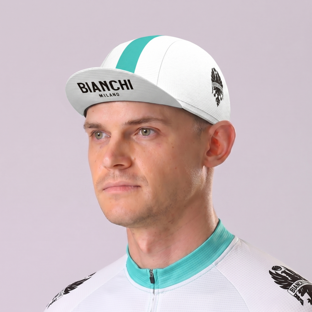 White Bianchi Cycling Cap