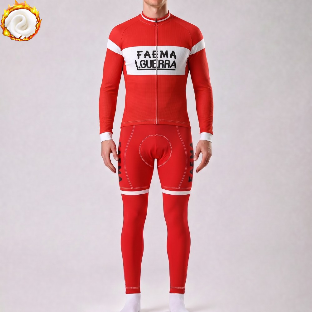 1956 Guerra Fleece Long Sleeves Cycling Kits