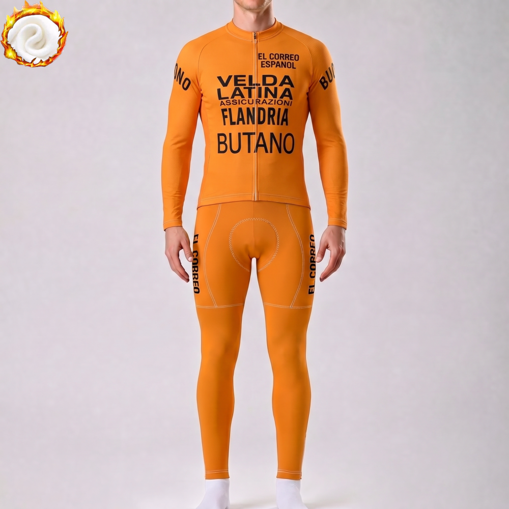 1977 Flandria Fleece Long Sleeves Cycling Kits