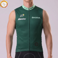 Tour de France Green Fleece Sleeveless Cycling Jersey