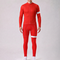 Red Long Sleeves Cycling Kits
