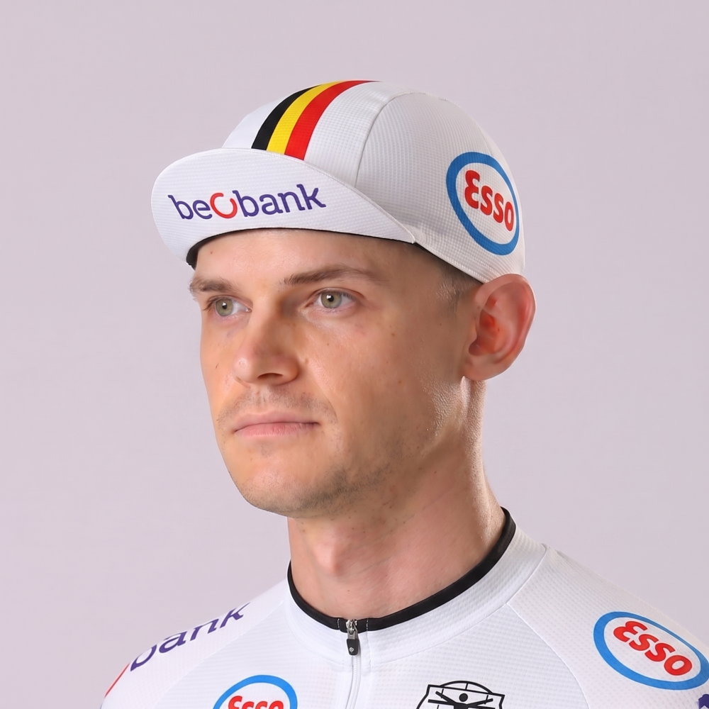 Belgium White Cycling Cap