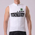 White MOLTENI Sleeveless Cycling Jersey