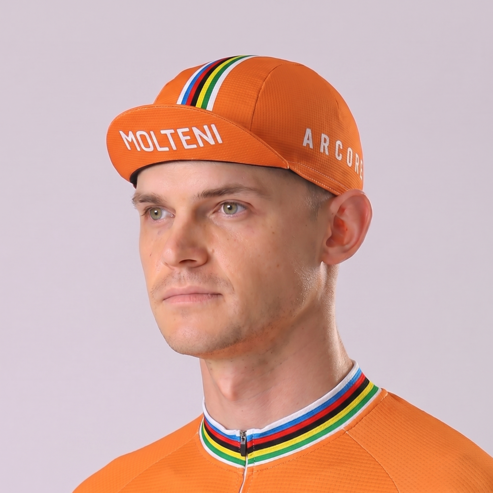 Orange MOLTENI Cycling Cap