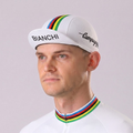 Stripes White Bianchi Cycling Cap