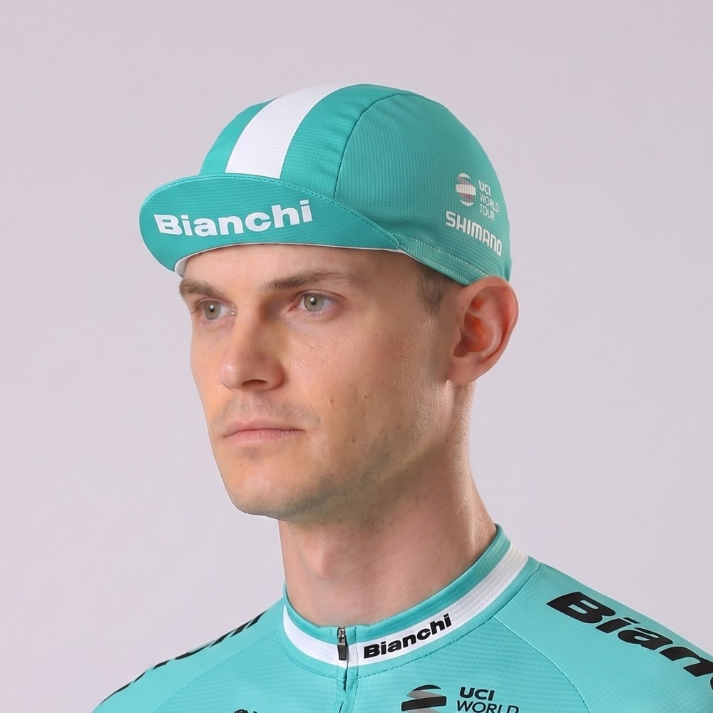 Blue Bianchi Cycling Cap