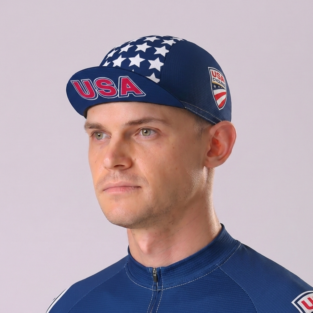 USA Stripes Cycling Cap