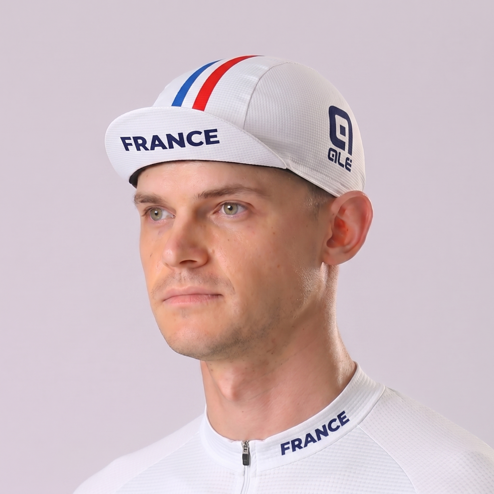 France White Cycling Cap
