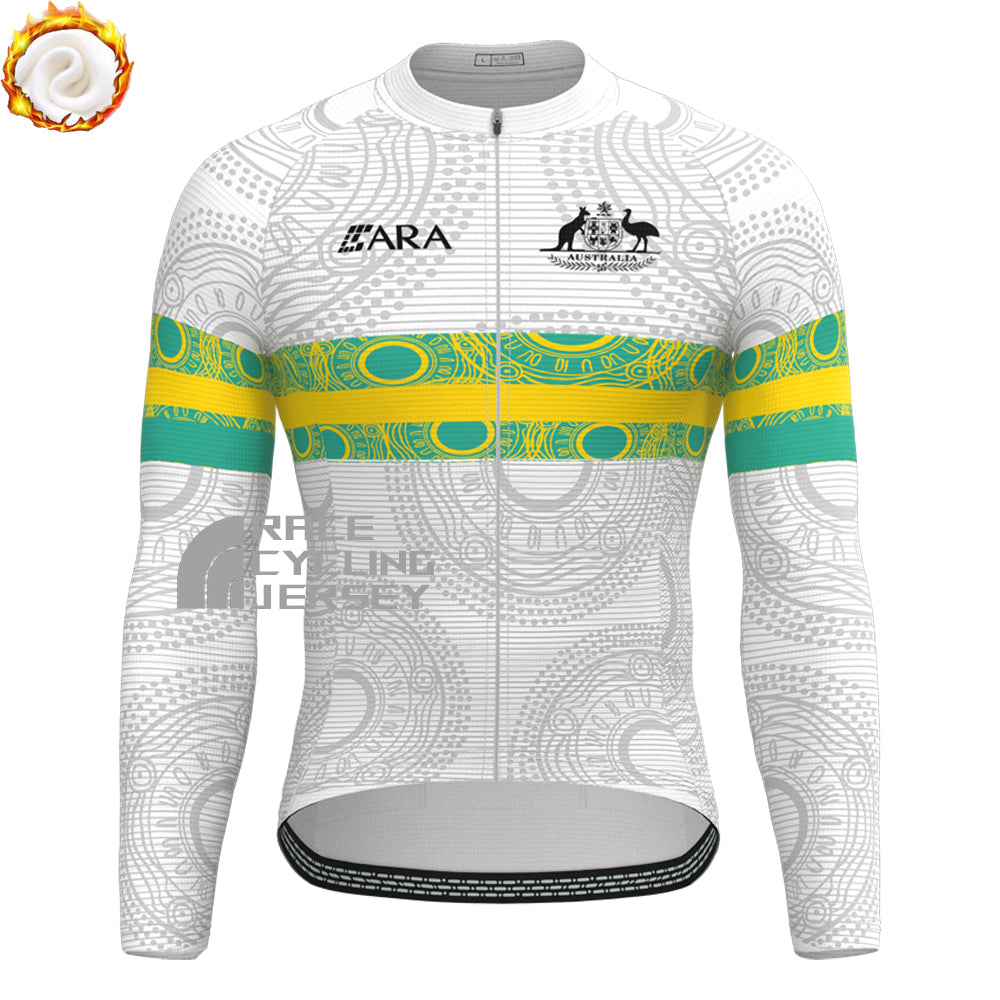2024 Australia Fleece Long Sleeves Cycling Kits