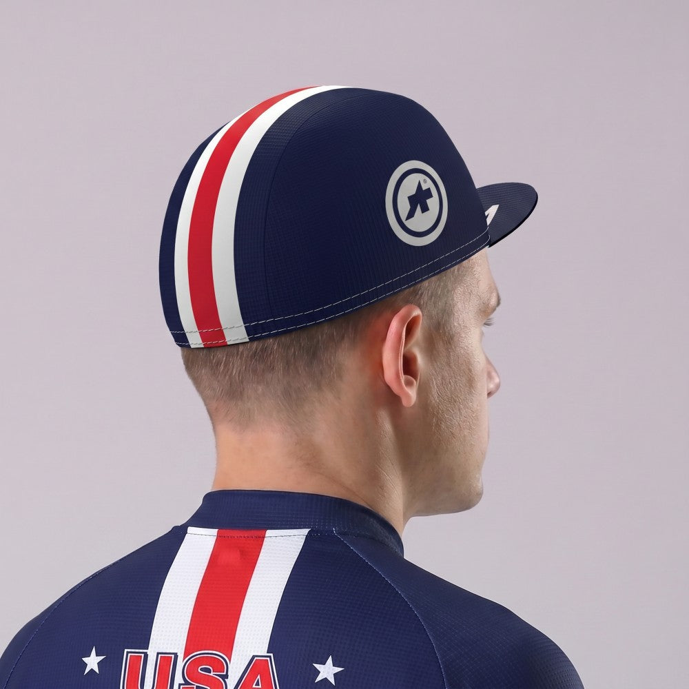 United States Blue Cycling Cap