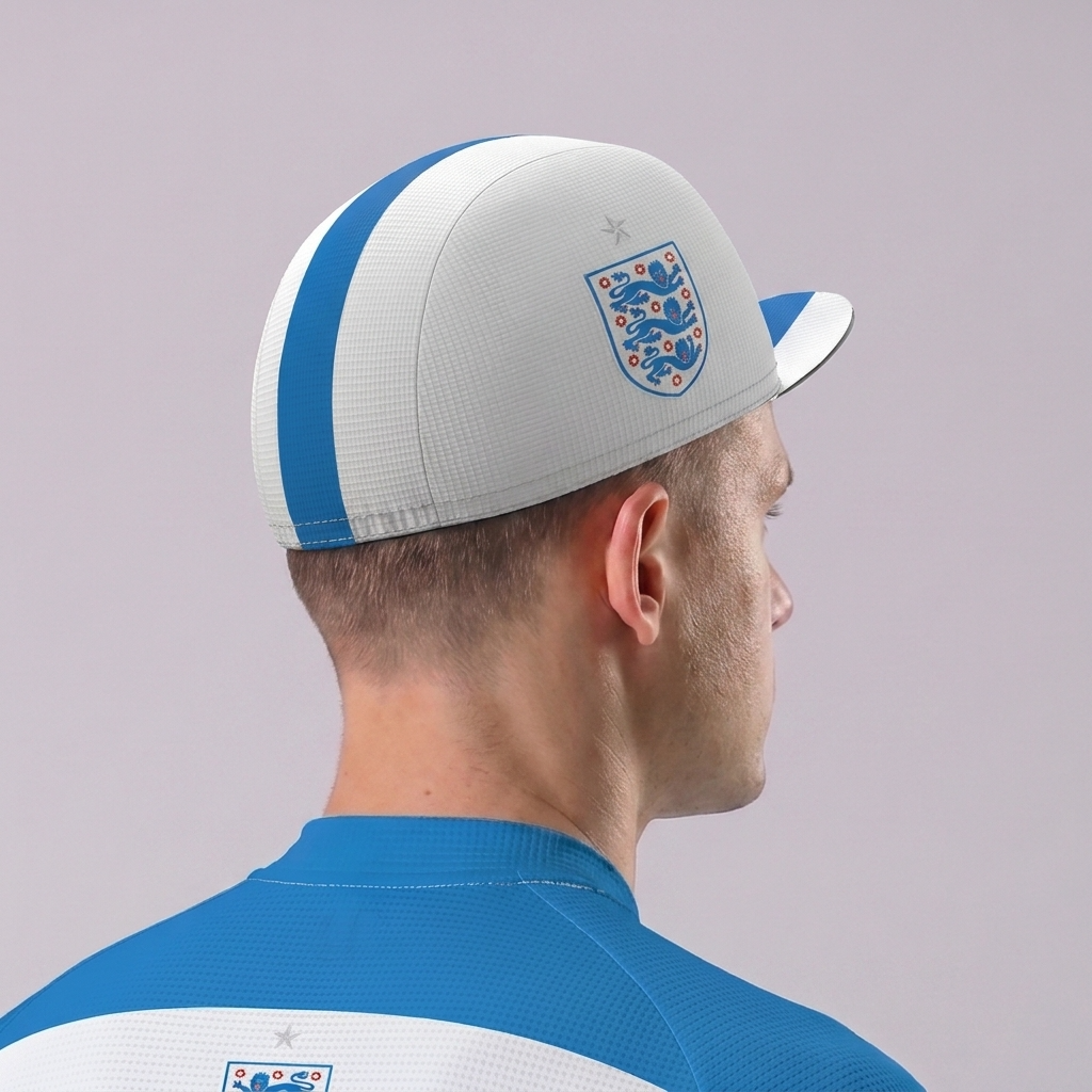 United Kingdom White Cycling Cap