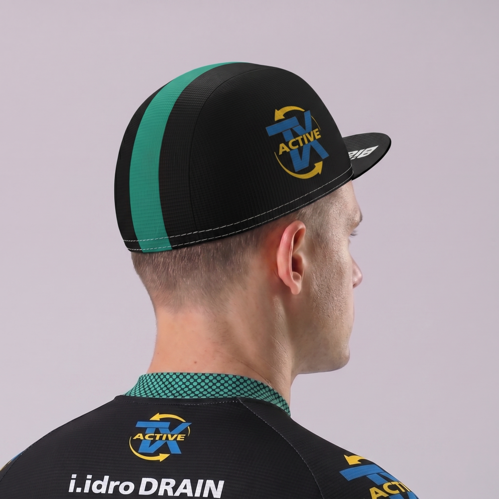 Black Bianchi Cycling Cap