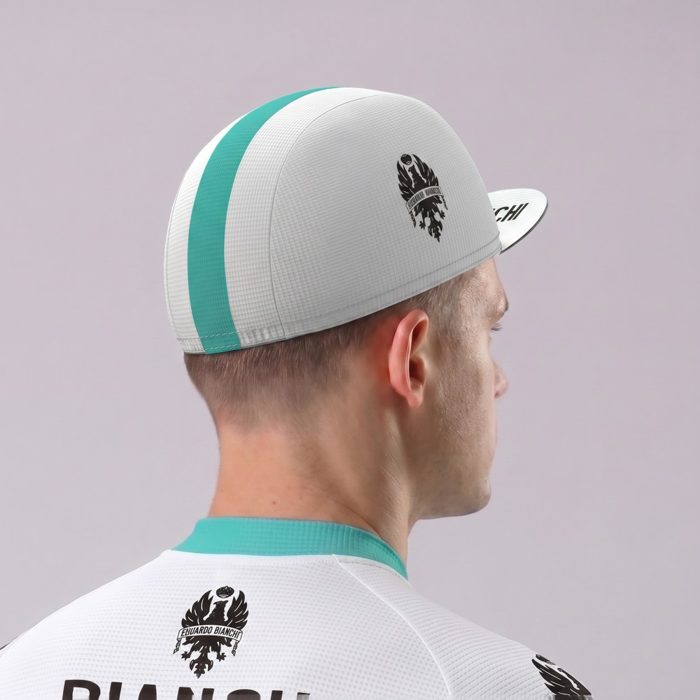 White Bianchi Cycling Cap