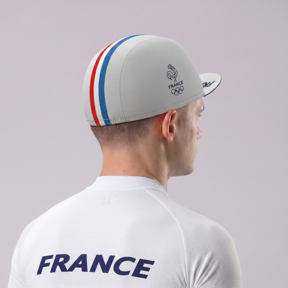 France White Cycling Cap