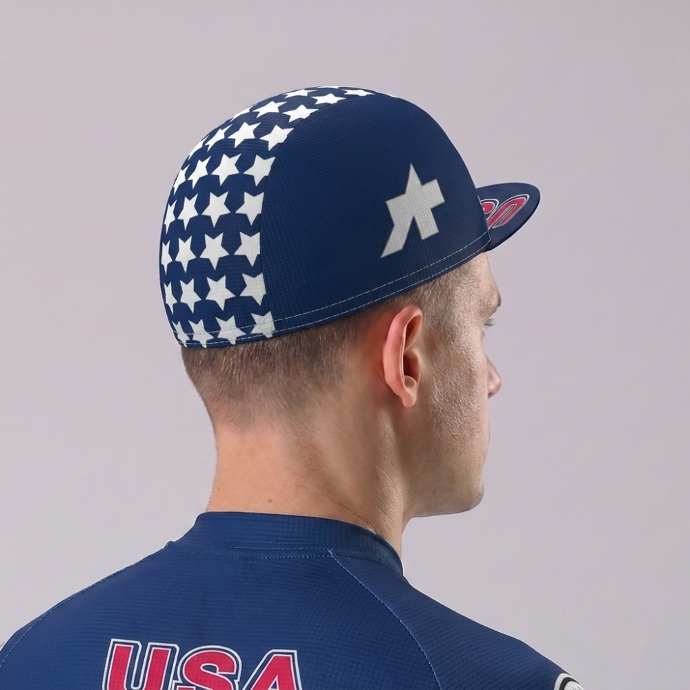 USA Stripes Cycling Cap