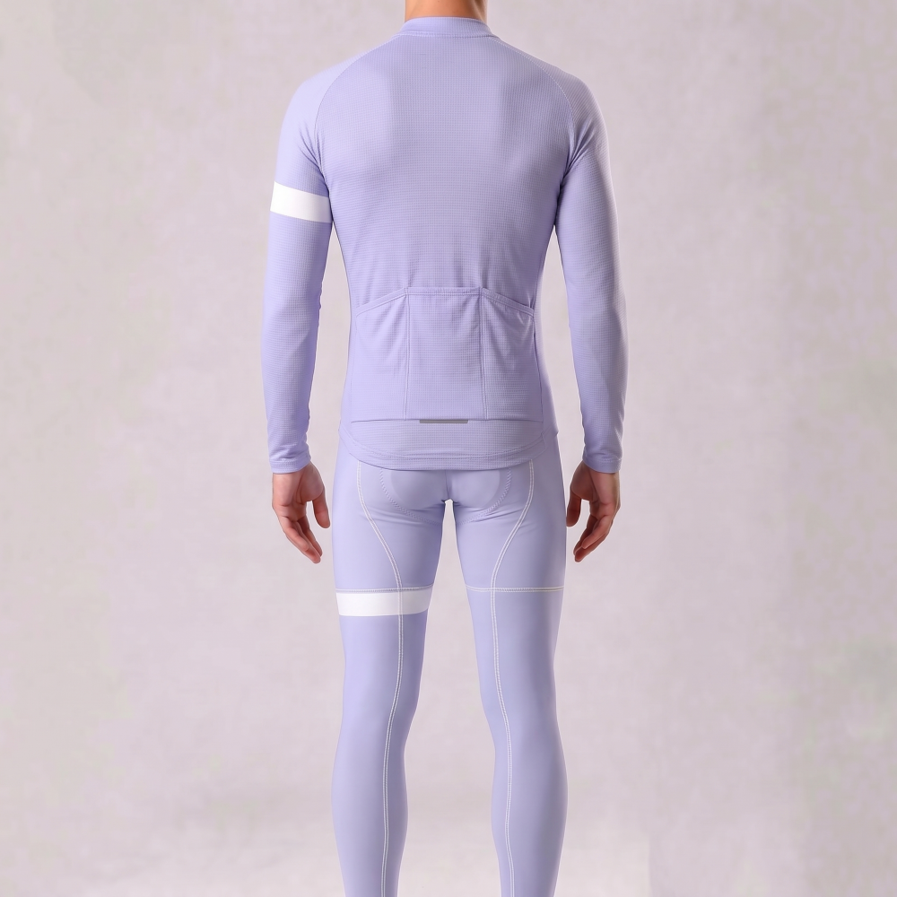 Violet Long Sleeves Cycling Kits