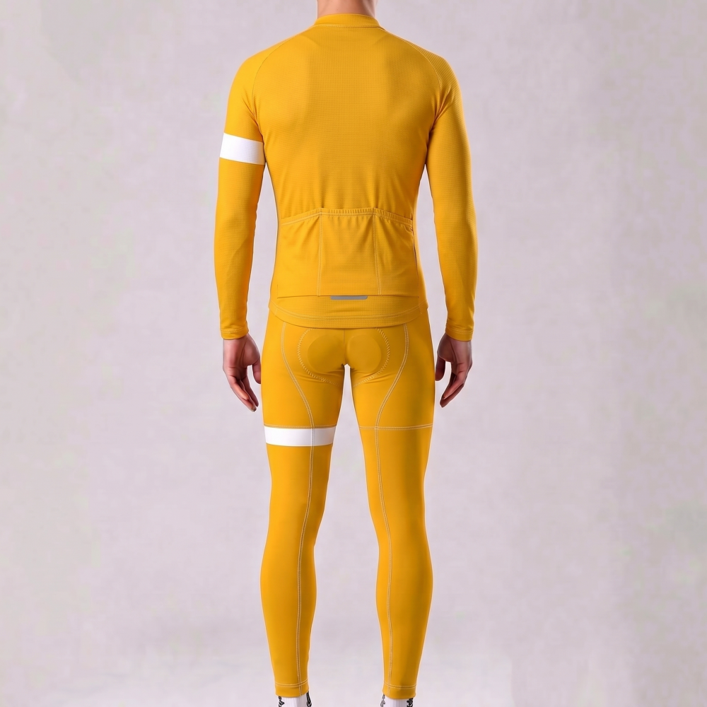 Orange Long Sleeves Cycling Kits