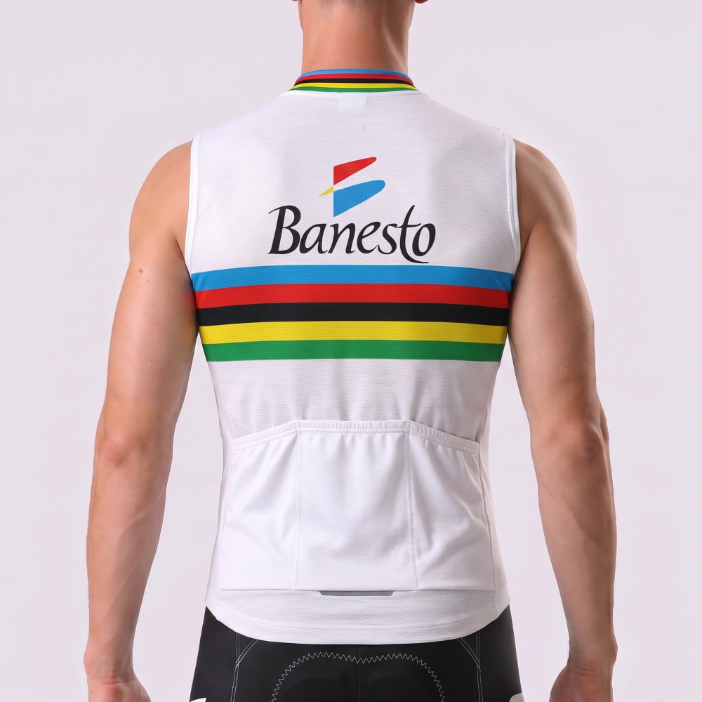 1996 Banesto UCI Windproof Sleeveless Cycling Jersey