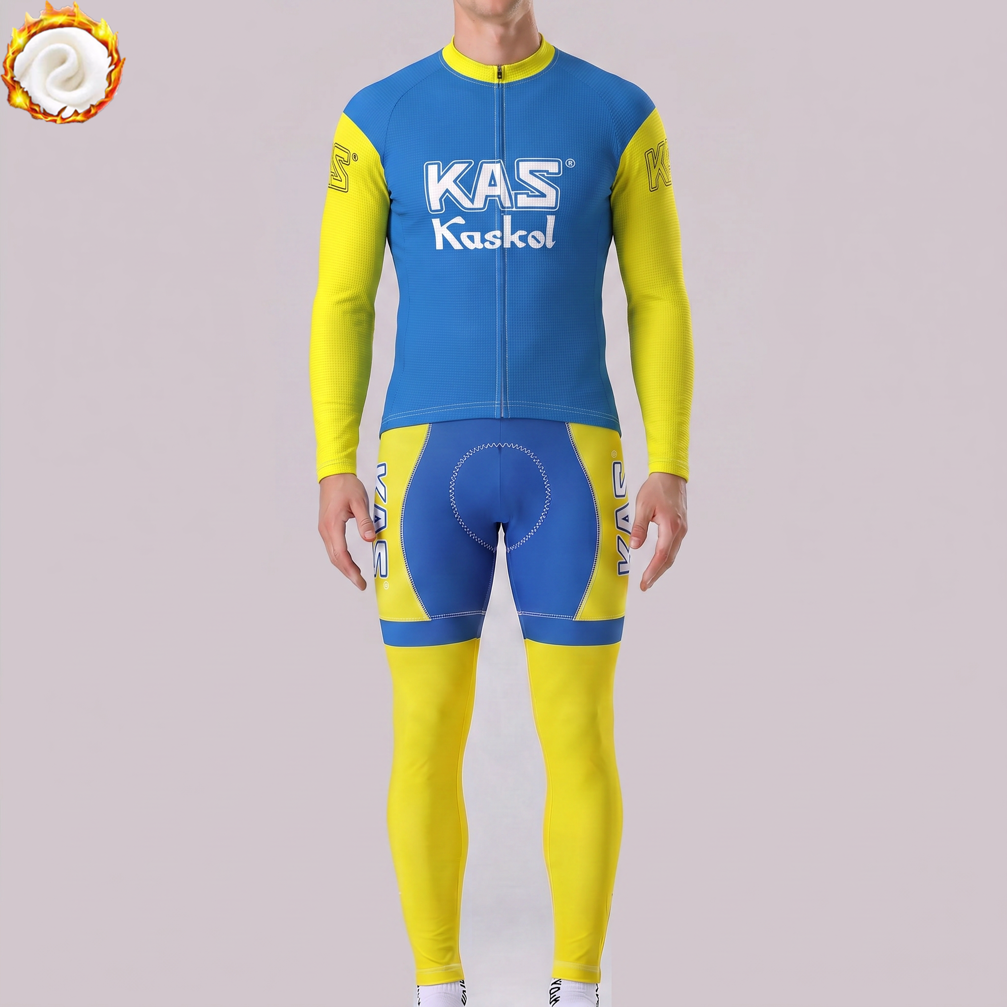 1972 KAS Fleece Long Sleeves Cycling Kits