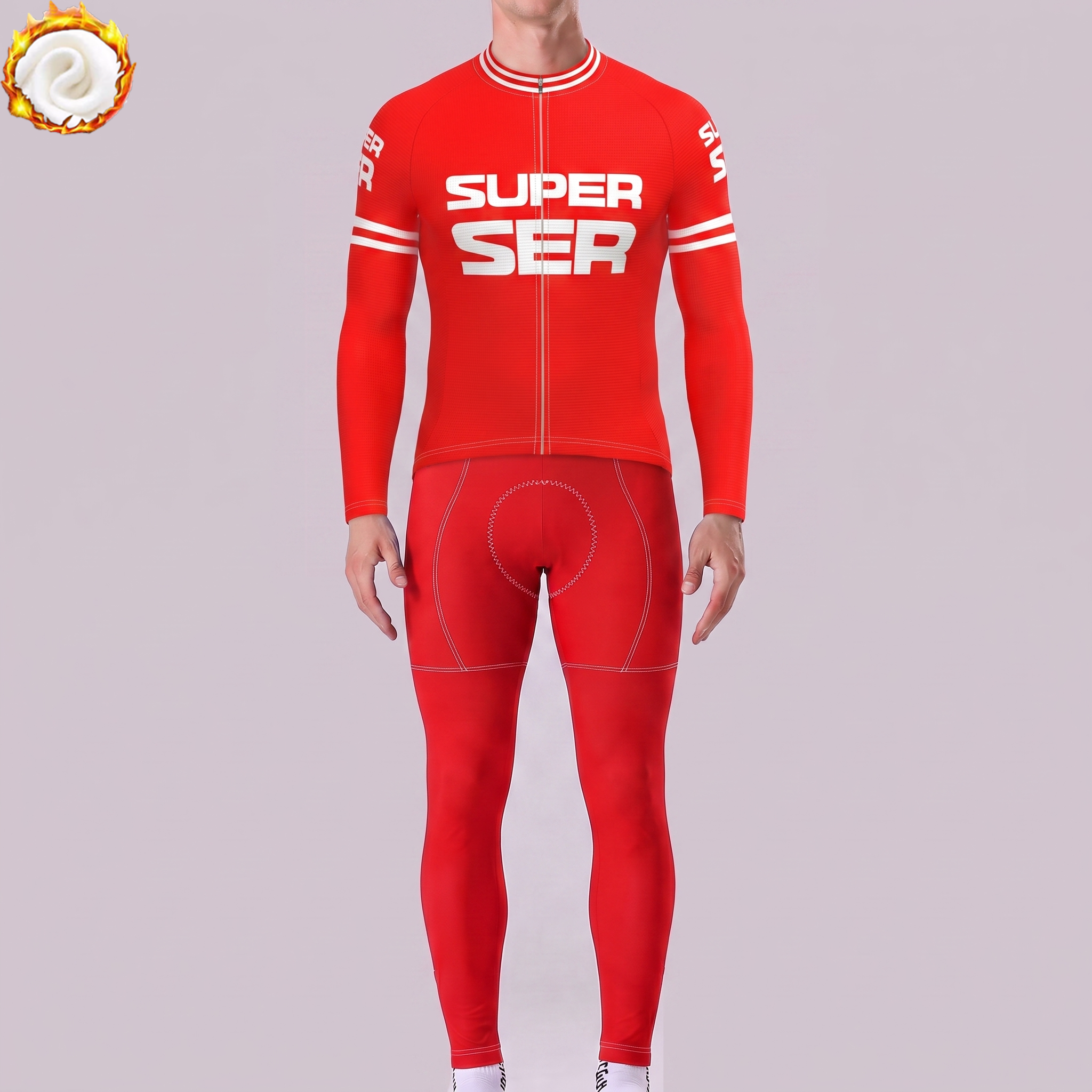 1975 Super Fleece Long Sleeves Cycling Kits
