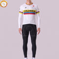 1986 Colombia Fleece Long Sleeves Cycling Kits