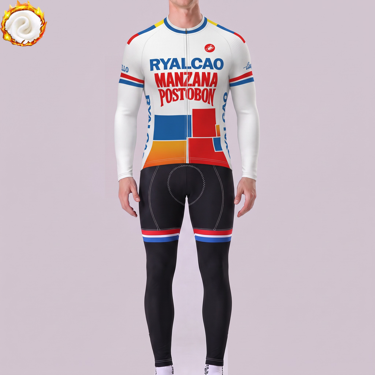 1992 Ryalcao Fleece Long Sleeves Cycling Kits