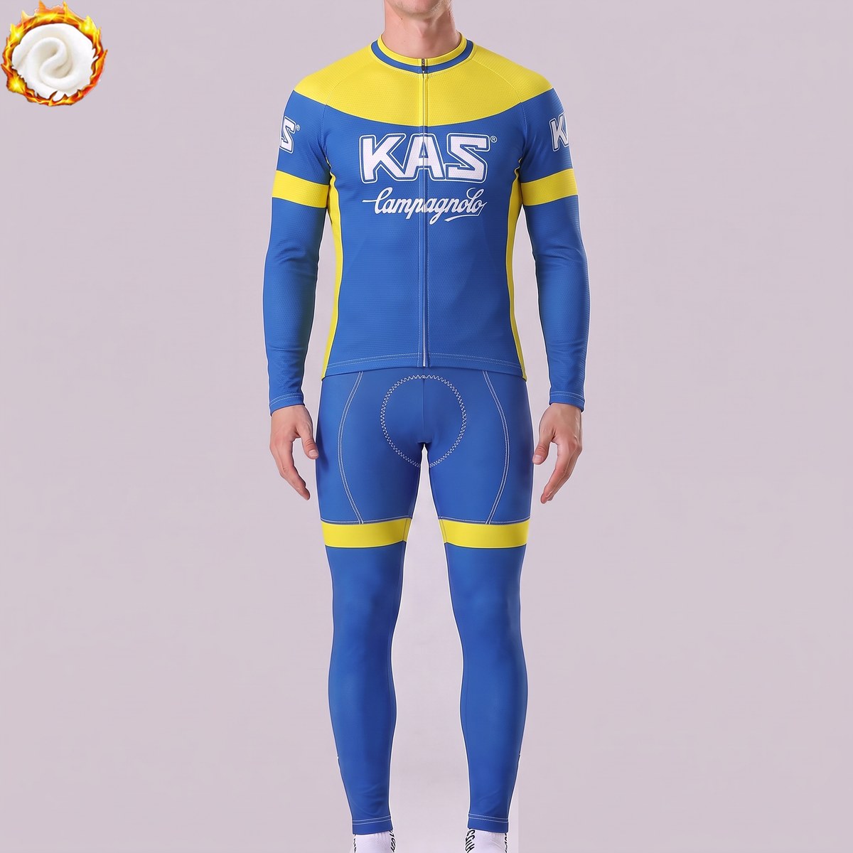 1977 Kas Fleece Long Sleeves Cycling Kits