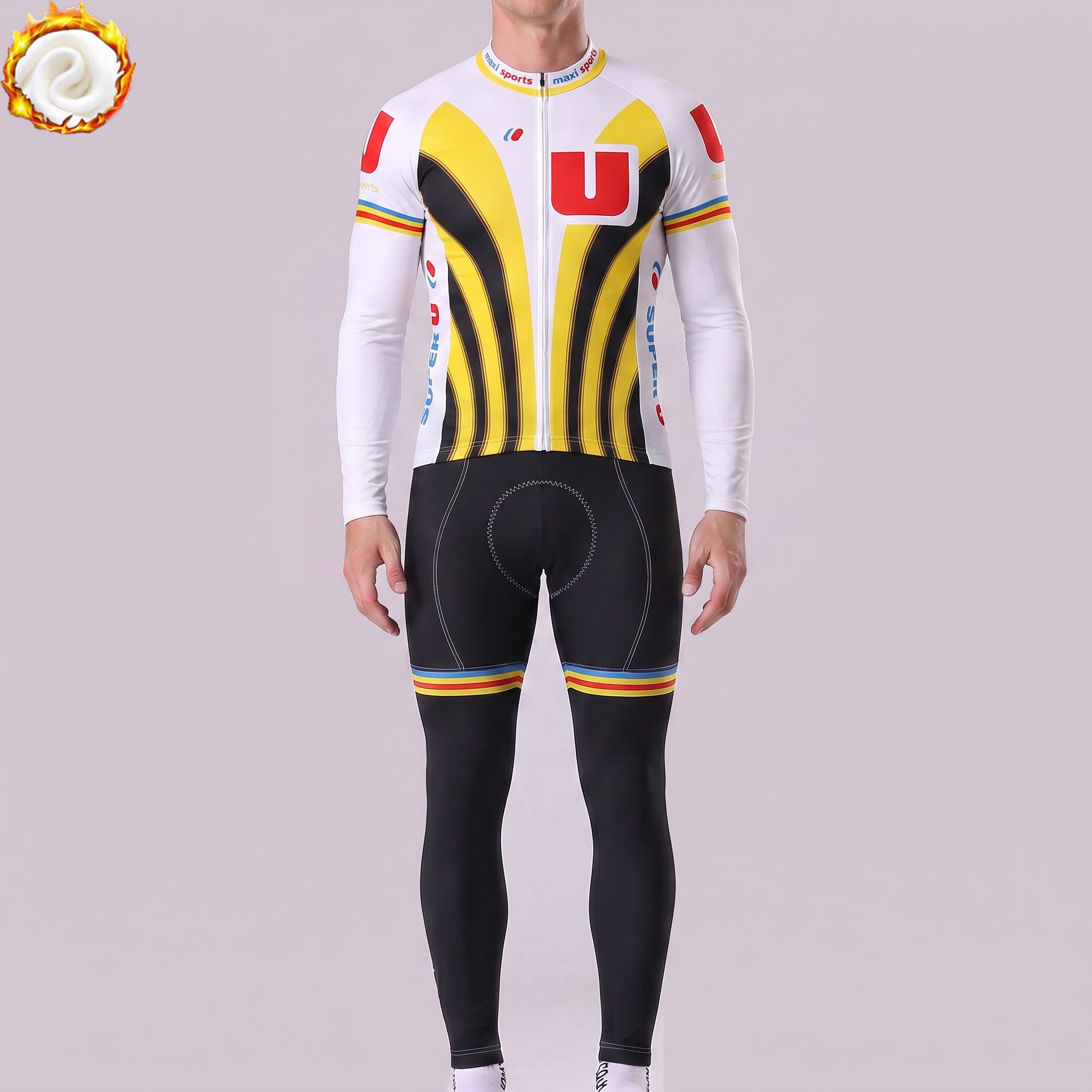 1989 U Fleece Long Sleeves Cycling Kits