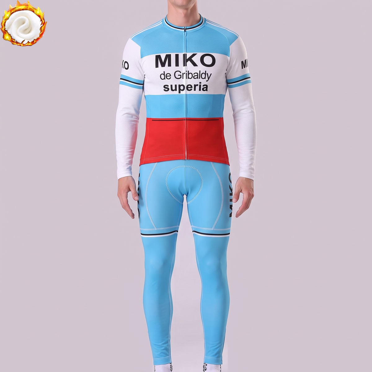 1976 Miko Fleece Long Sleeves Cycling Kits