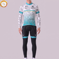 2017 Astana Fleece Long Sleeves Cycling Kits