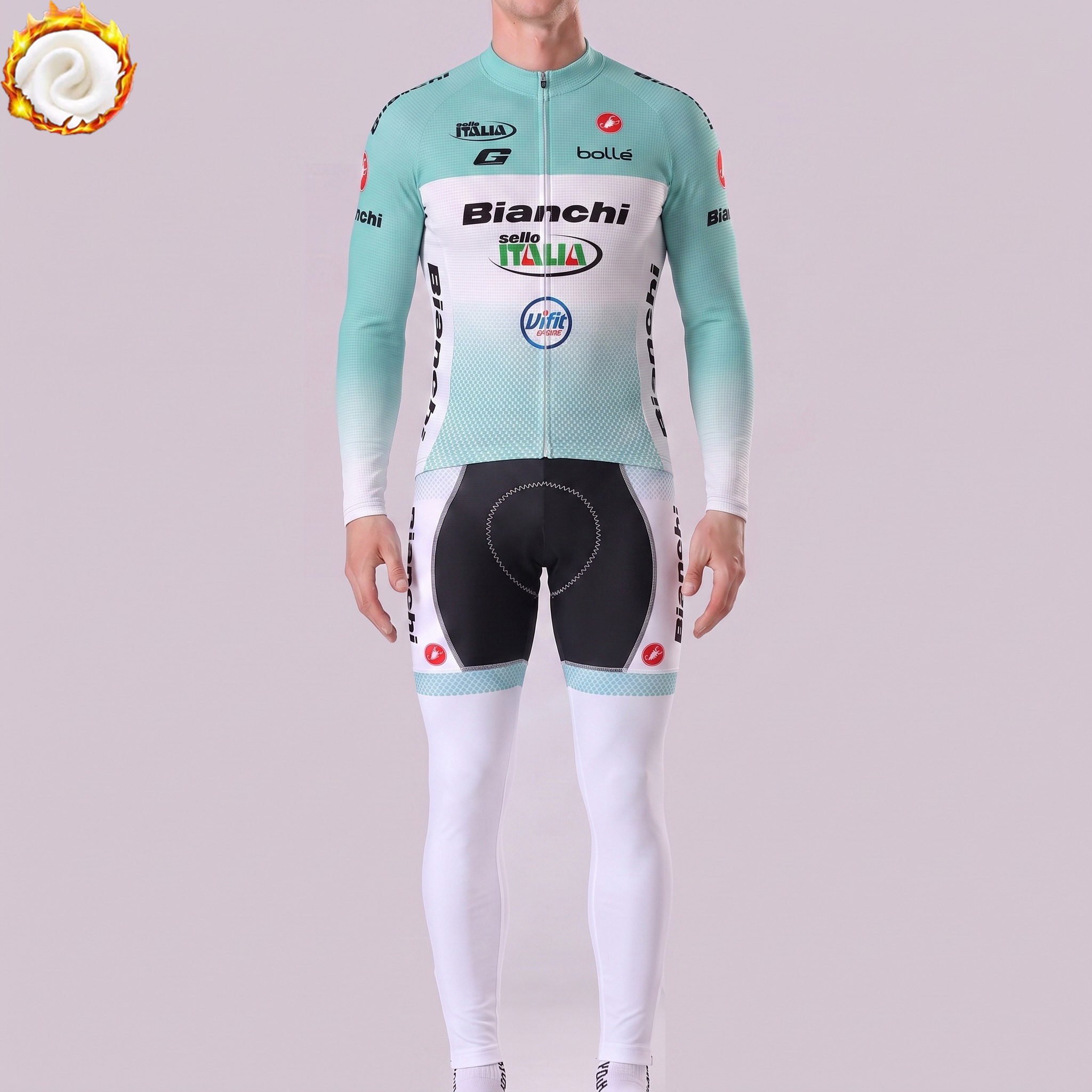 1999 Selle Italia Fleece Long Sleeves Cycling Kits
