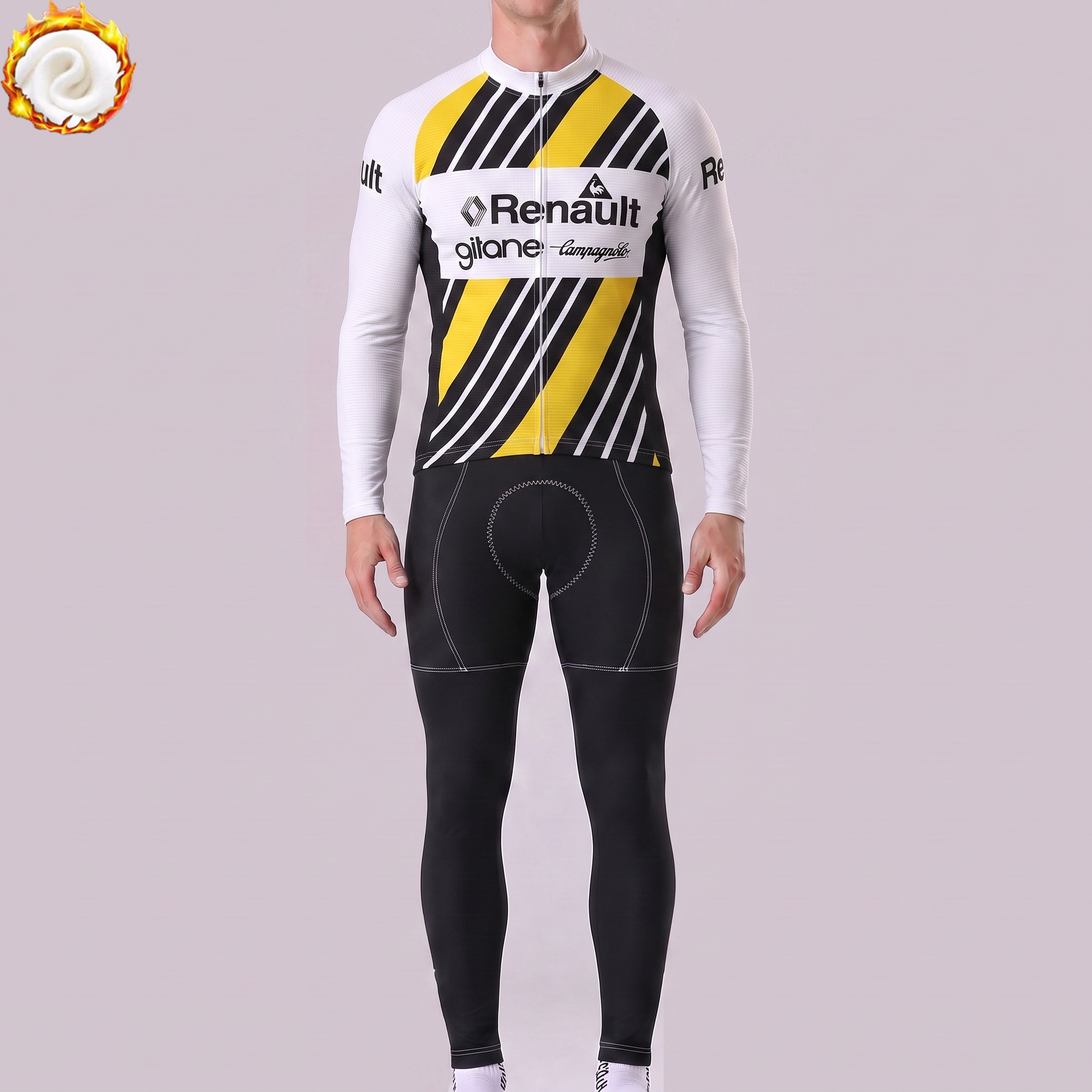 1978 Renault Fleece Long Sleeves Cycling Kits