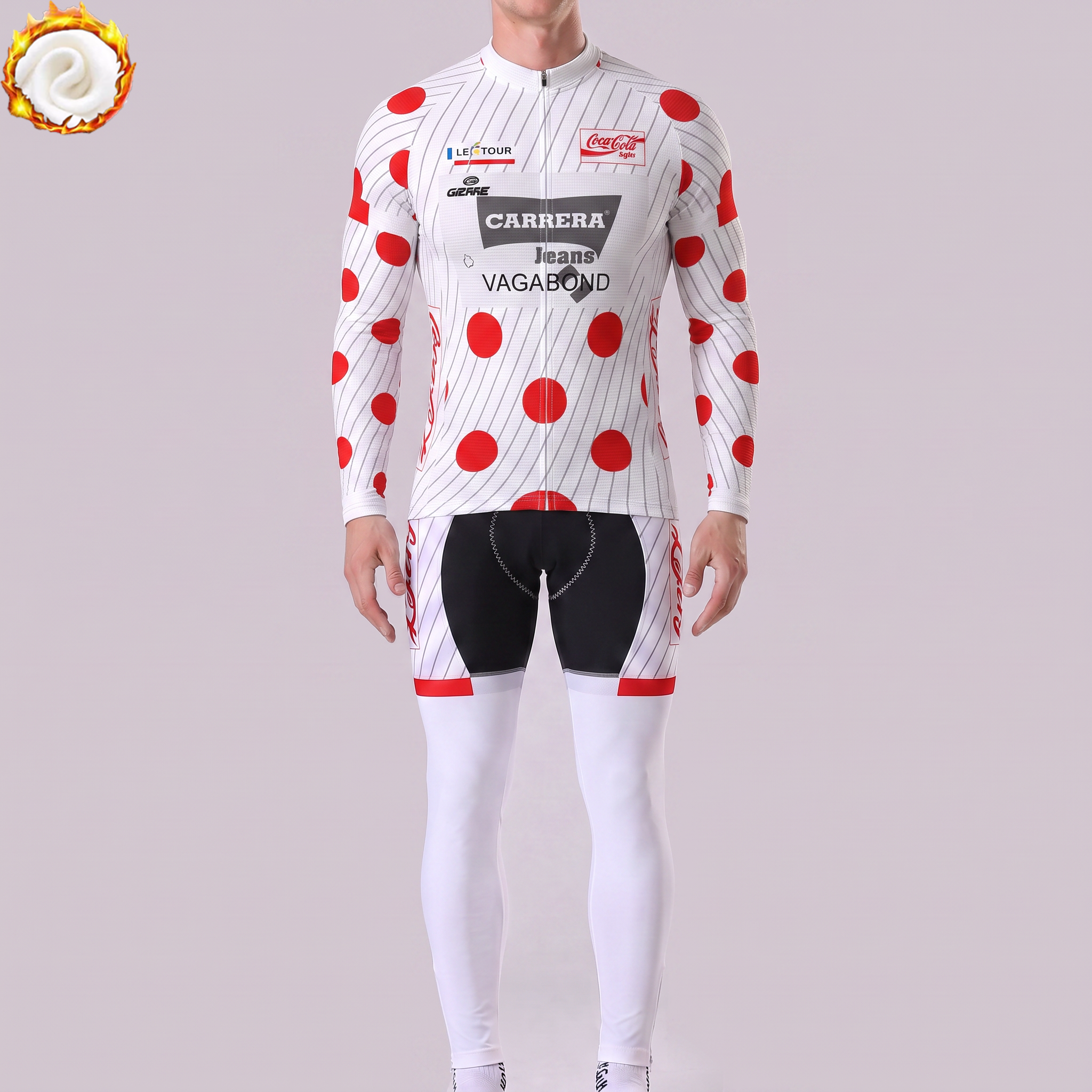 1992 Carrera Fleece Long Sleeves Cycling Kits