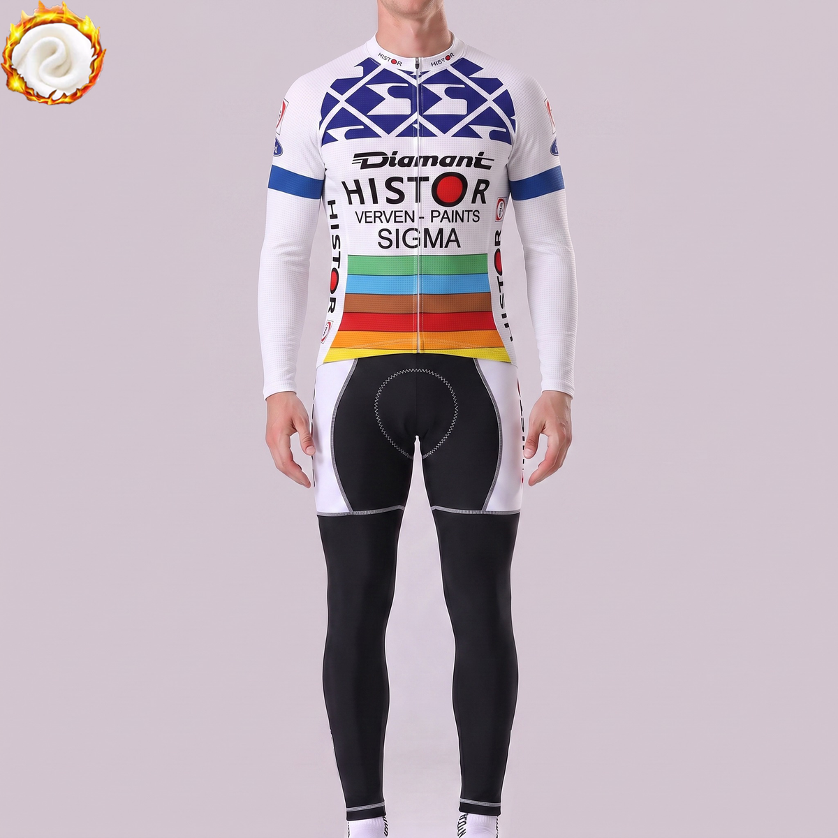 1989 Histor Fleece Long Sleeves Cycling Kits