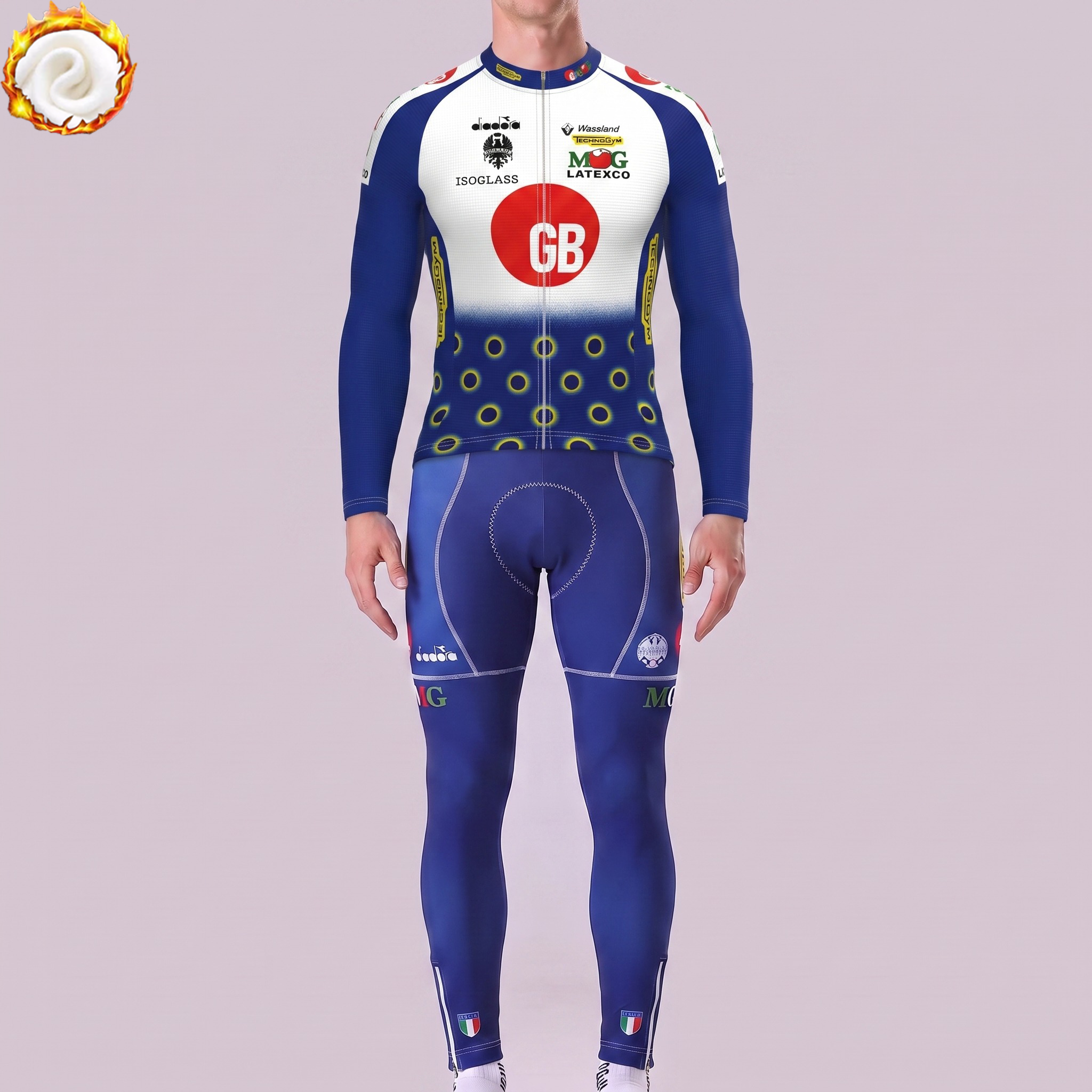 1994 GB Fleece Long Sleeves Cycling Kits