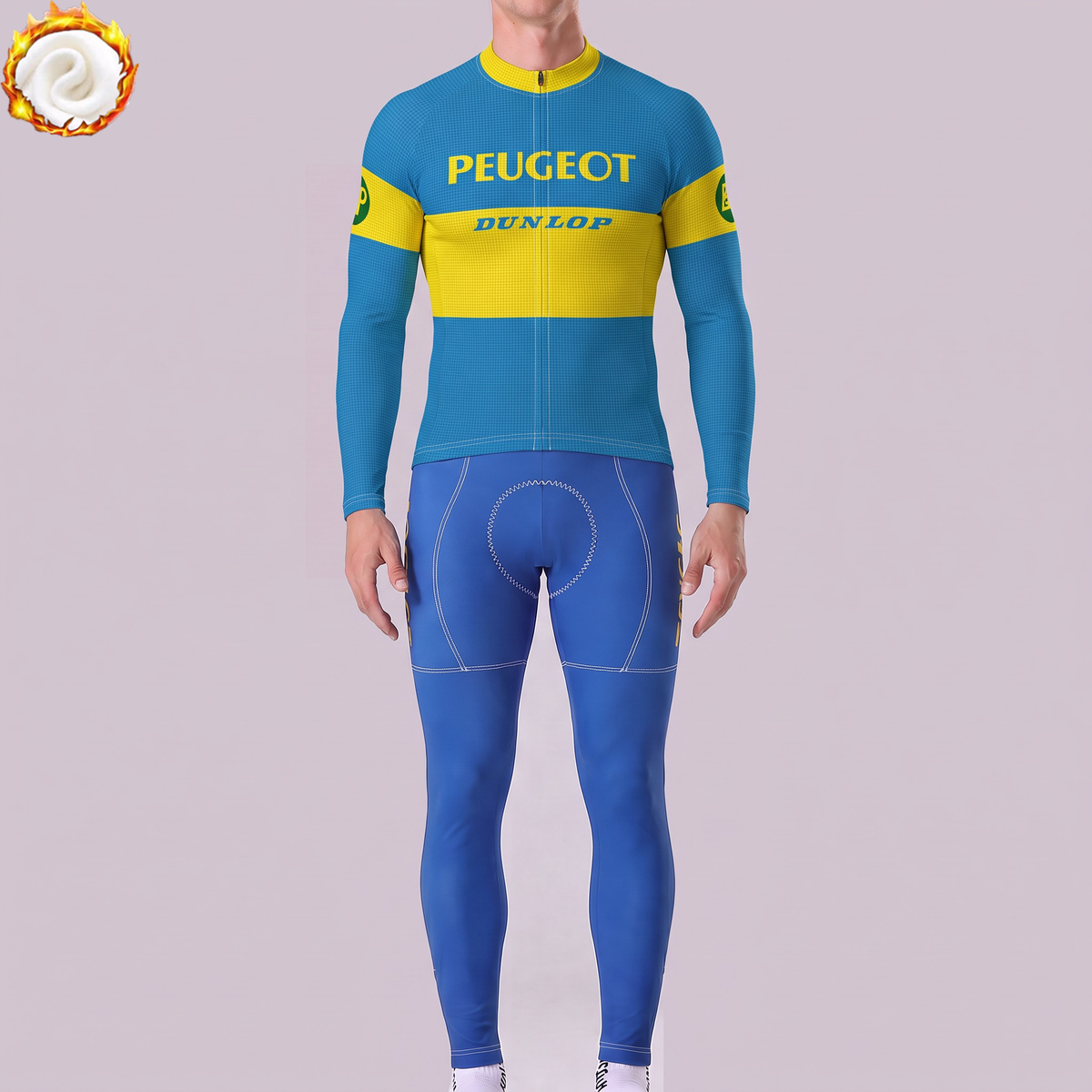 1967 Peugeot Fleece Long Sleeves Cycling Kits