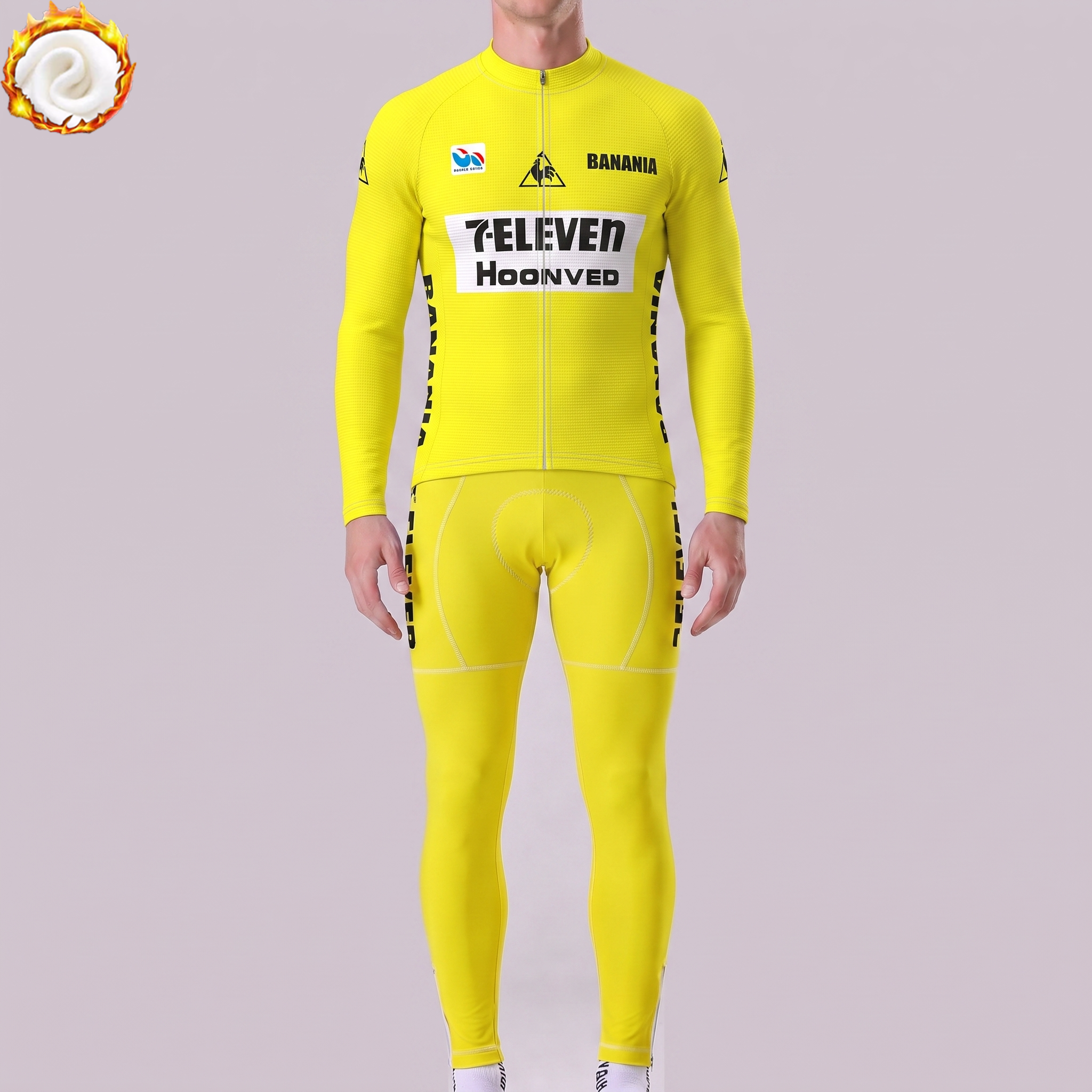 1986 7-Eleven Fleece Long Sleeves Cycling Kits