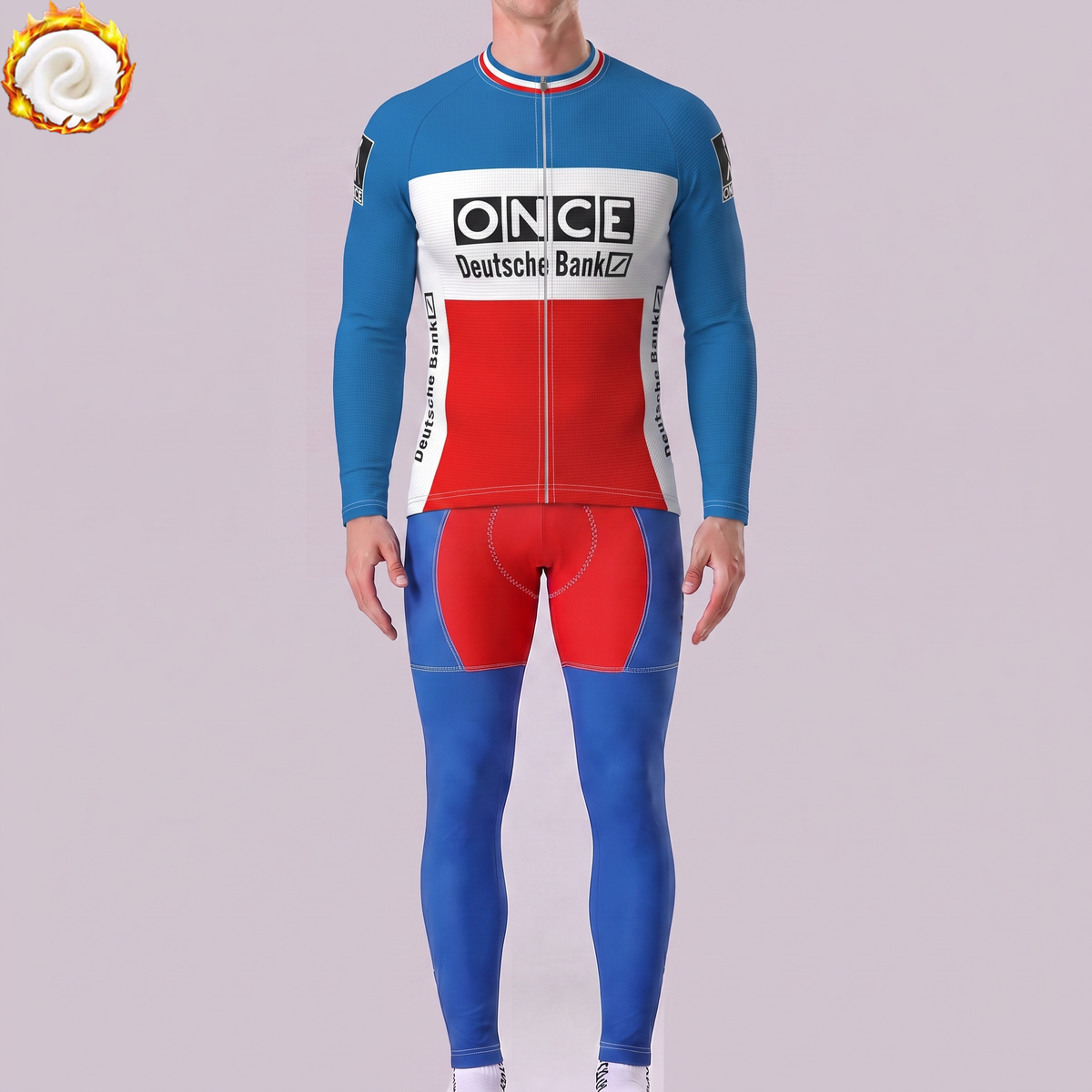 1999 ONCE Fleece Long Sleeves Cycling Kits