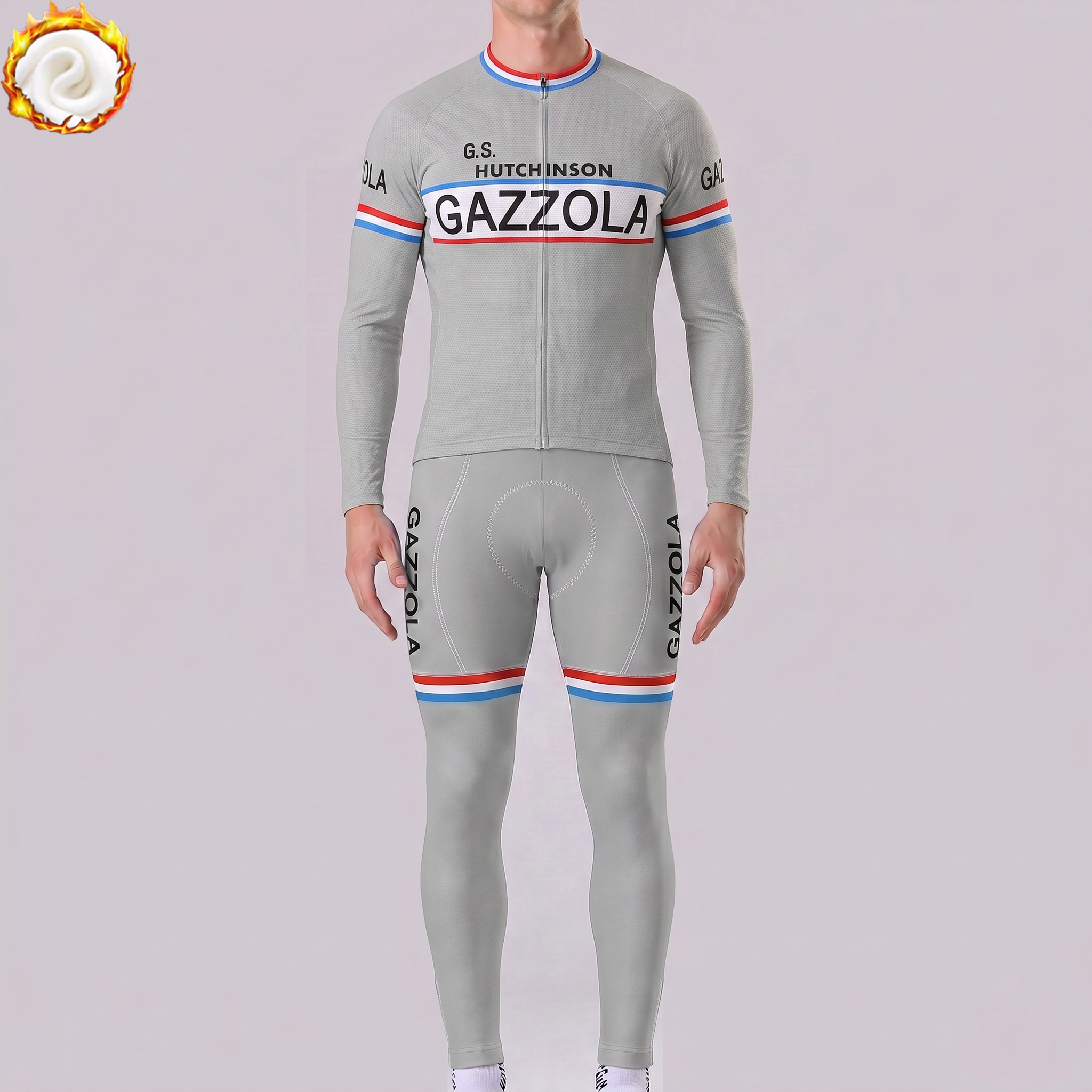 1962 Gazzola Fleece Long Sleeves Cycling Kits