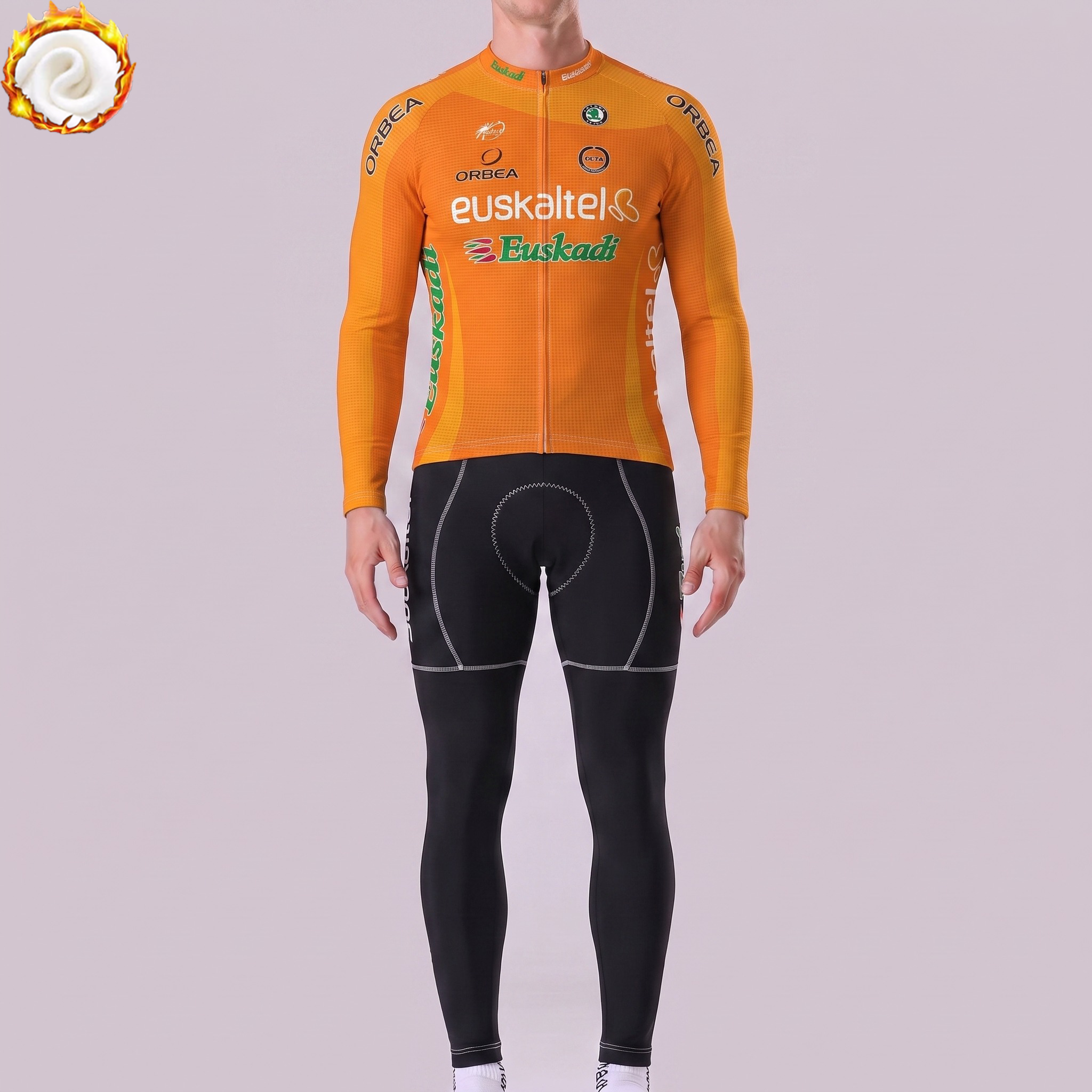 2006 Euskaltel Fleece Long Sleeves Cycling Kits
