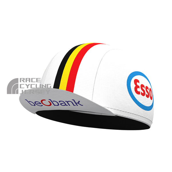 Belgium White Cycling Cap