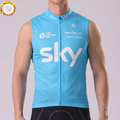 2015 Sky Rapha Fleece Sleeveless Cycling Jersey