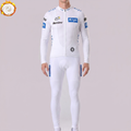 Tour de France white Fleece Long Sleeves Cycling Kits