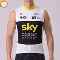 Sky Ocean Rescue Fleece Sleeveless Cycling Jersey