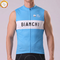 UCI BOOS Bianchi Fleece Sleeveless Cycling Jersey